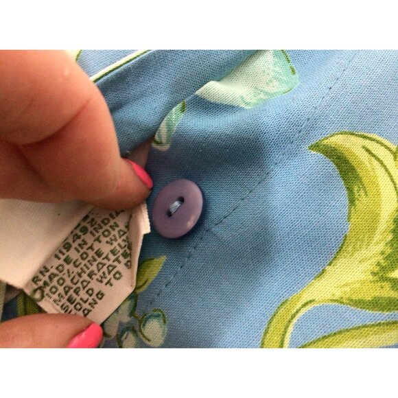 April Cornell Throw Pillow Flowers Cotton Back 16” Insert Included - Picture 3 of 6